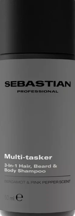 Sebastian Professional Multitasker for Men 3-in-1 Hair, Beard and Body Shampoo 280 ml