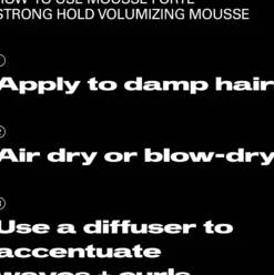 Sebastian ProfessionalStyling and texture Mousse Forte Strong Hold Volumizing Mousse 200 ml