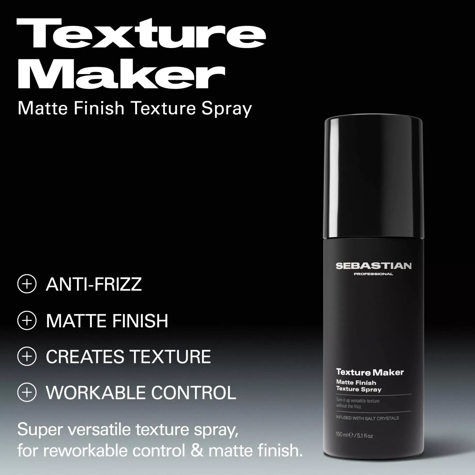 Sebastian ProfessionalStyling and texture Texture Maker Matte Finish Texture Spray 150 ml
