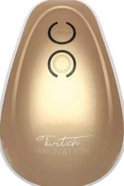 ShotsInnovation Twitch Hands Free Suction & Vibration Toy Gold