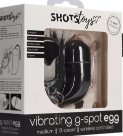 ShotsShots Toys Wireless Vibrating G-Spot Egg Medium Black