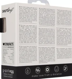 ShotsShots Toys Wireless Vibrating G-Spot Egg Medium Black