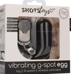 ShotsShots Toys Wireless Vibrating G-Spot Egg Big Black