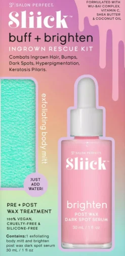 Sliick by Salon Perfect Buff+Brighten Ingrown Rescue Kit 30 ml