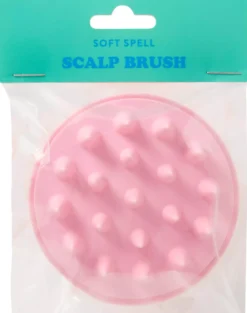 Soft Spell Scalp Brush – Silicone Shower Brush Pink
