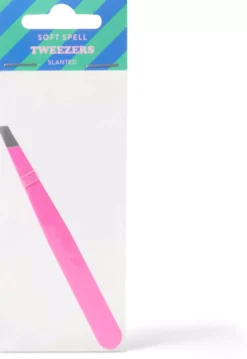 Soft Spell Tweezers – Slanted Tip – Pink