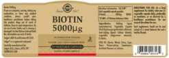 Solgar Biotin 5000 µg Vegetable Capsules 50 st