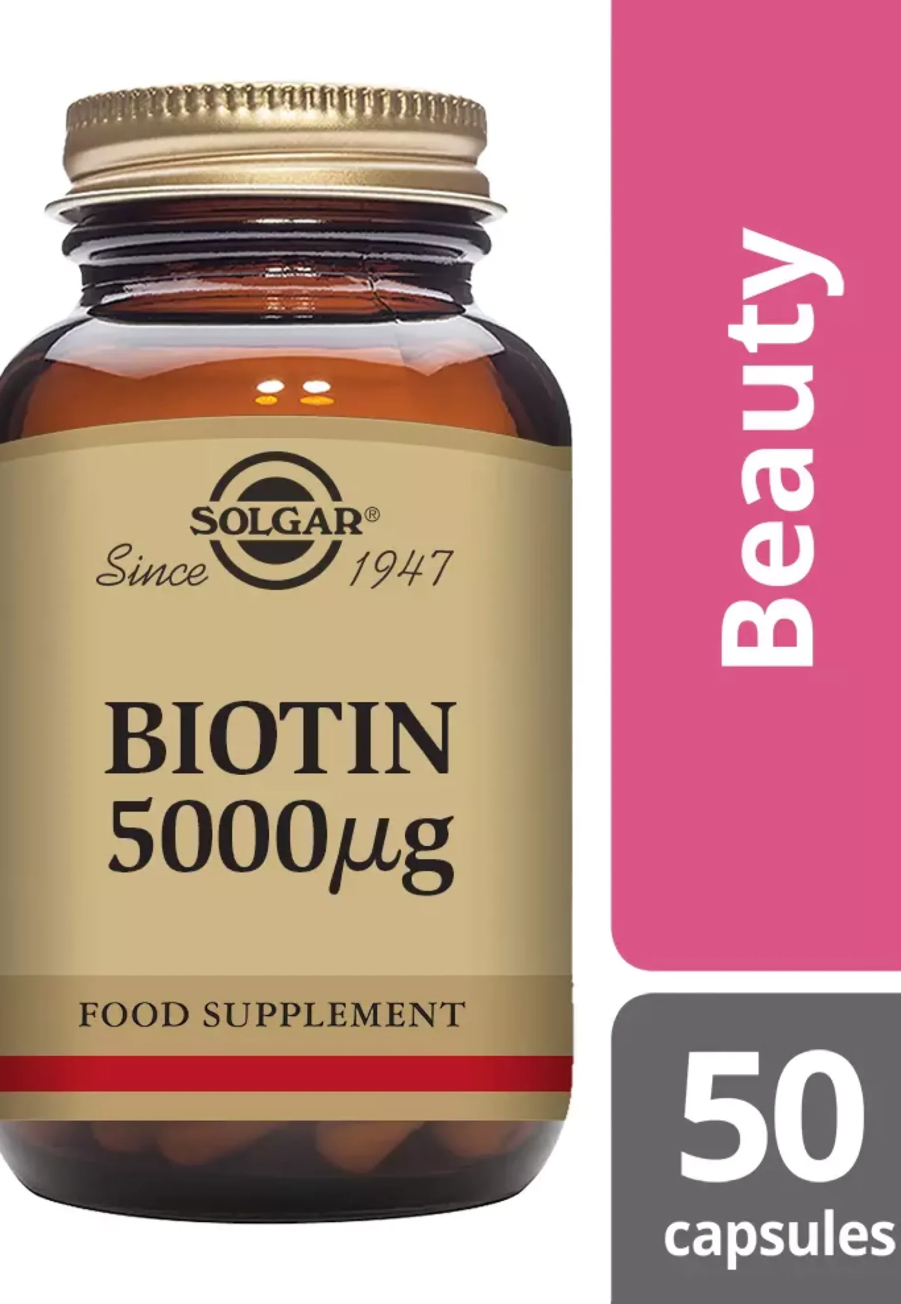 Solgar Biotin 5000 µg Vegetable Capsules 50 st