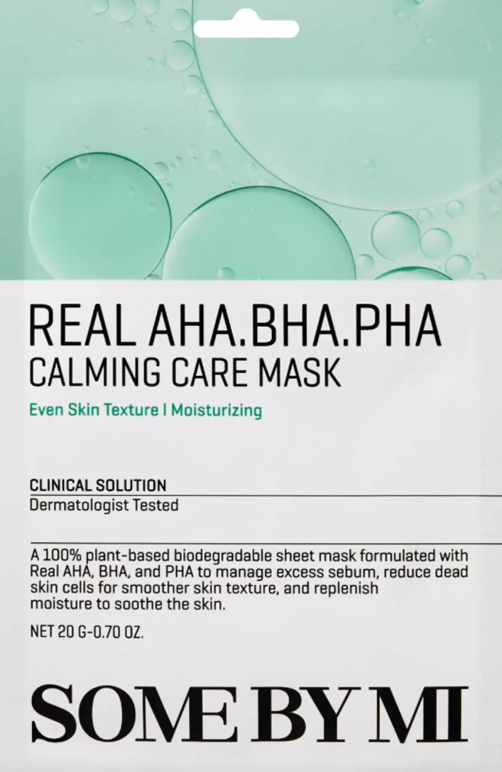 SOME BY MI Real AHA BHA PHA Calming Care Mask 20 g