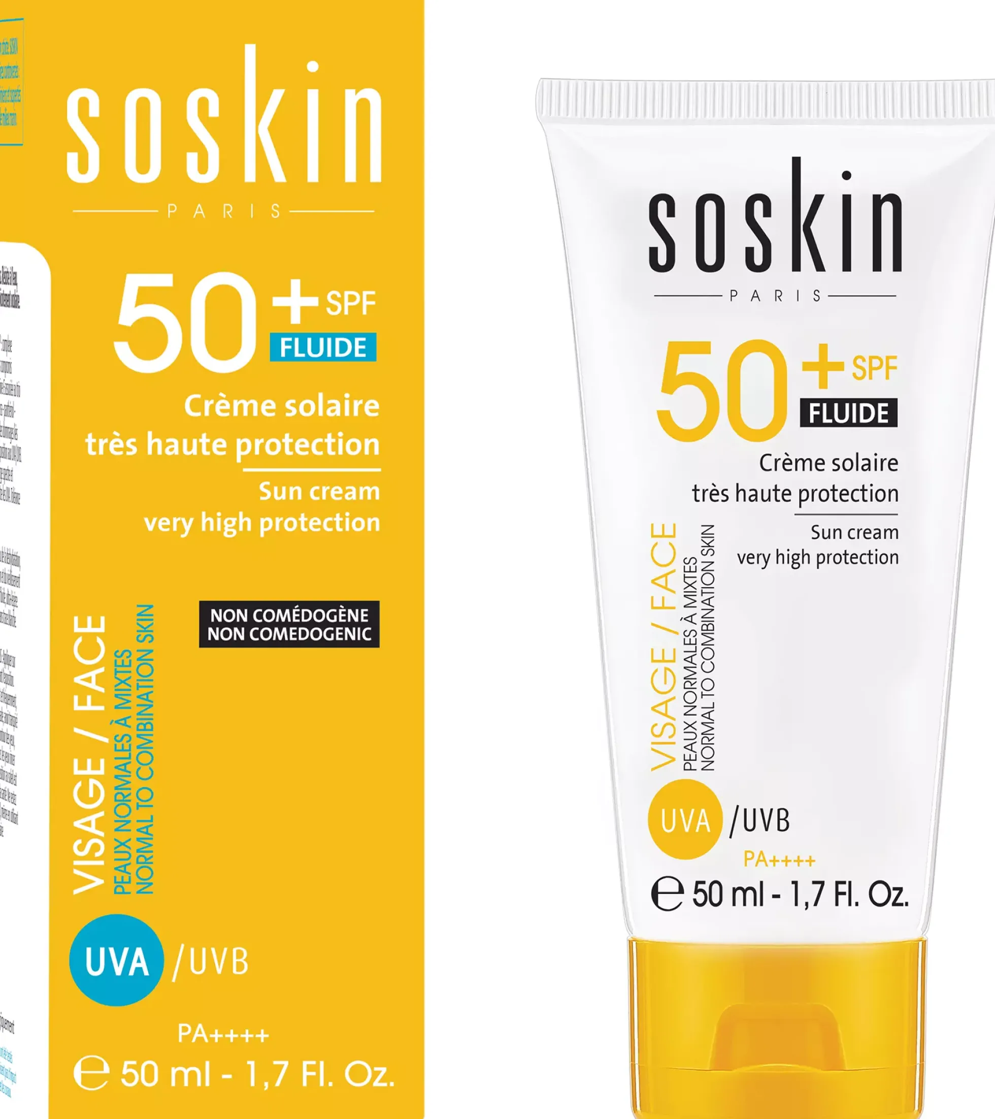 SOSkinSun Guard Sun Guard SPF50+ Fluid Sun Cream Very High Protection 50 ml
