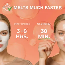 Starskin DeepMelt Collagen PDRN Salmon DNA Face Mask 4 st
