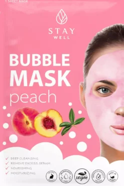 Stay Well Deep Cleansing Bubble Mask Peach 1 pcs 20 g