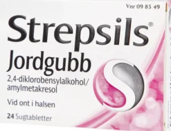 Strepsils Jordgubb Sugtablett 24 st