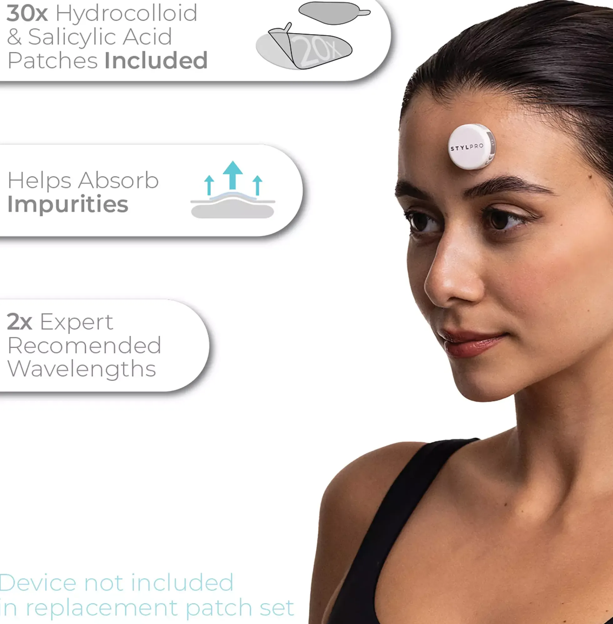 STYLPRO Hydrocolloid and Salicylic Acid Replacement Patches 30 st
