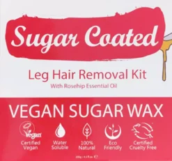 Sugar Coated Leg Hair Removal Kit With Rosehip Essential Oil 200 g