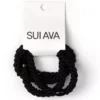 SUI AVA 4-pack Basic Essentials Elastics Black Beauty