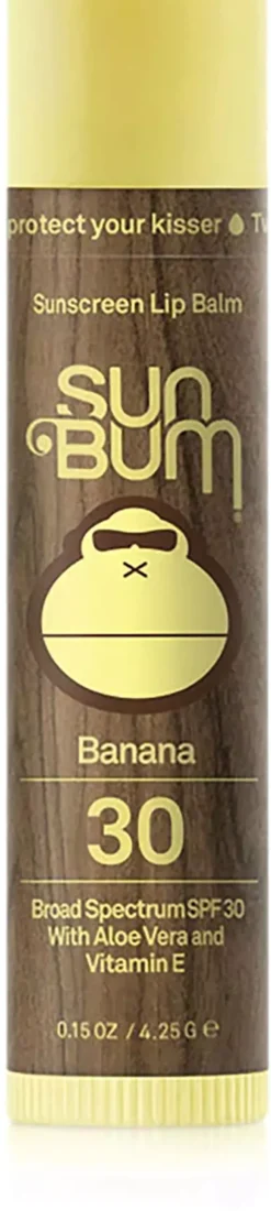 Sun Bum Original SPF 30 Sunscreen Lip Balm Banana