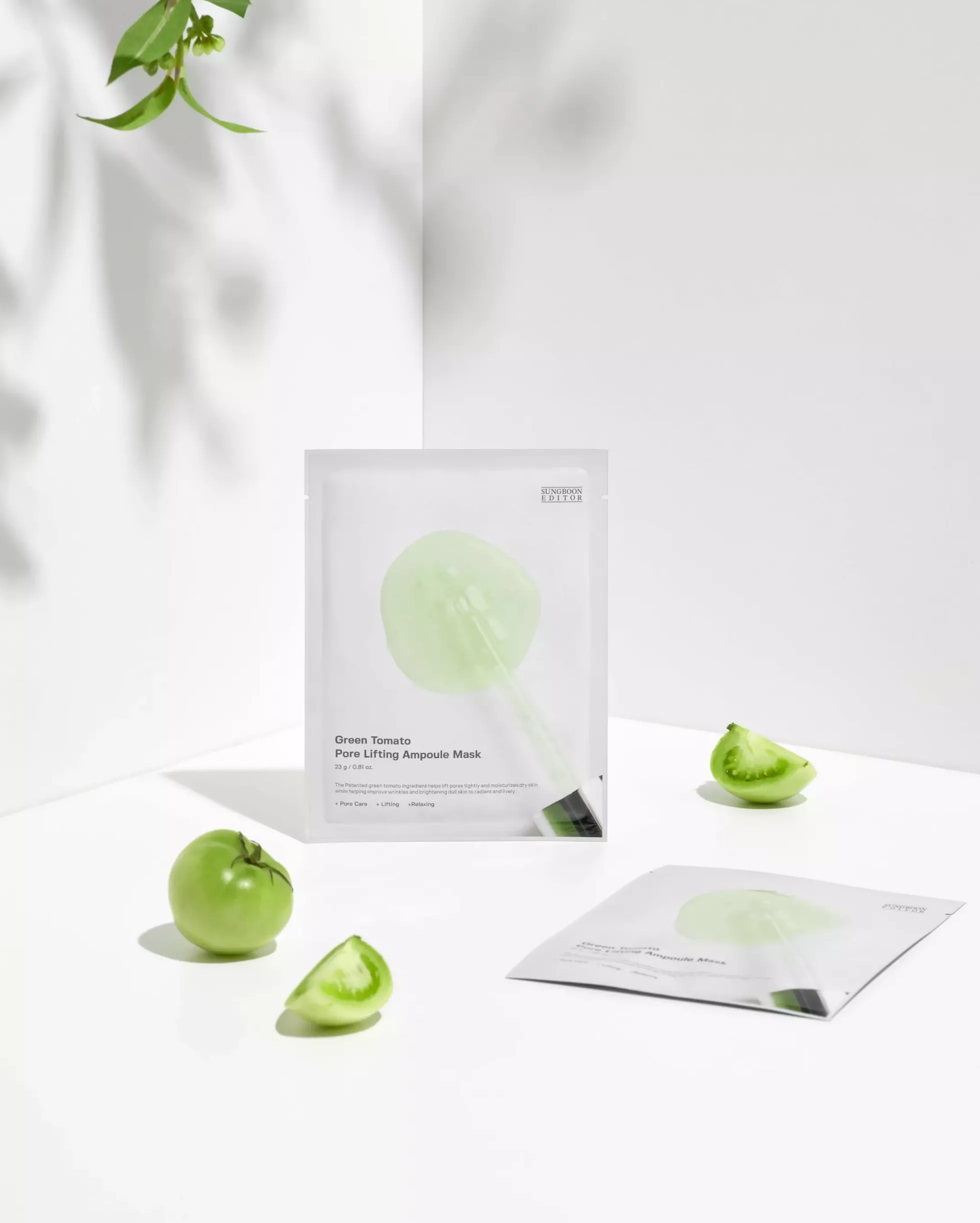 Sungboon Editor Green Tomato Pore Lifting Ampoule Mask 23 g