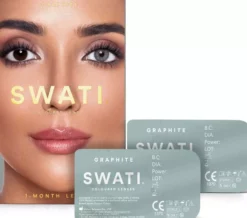 SWATI Cosmetics 1 Month Lenses Graphite