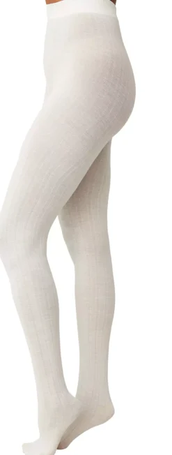Swedish Stockings Freja Organic Wool Tights Ivory S