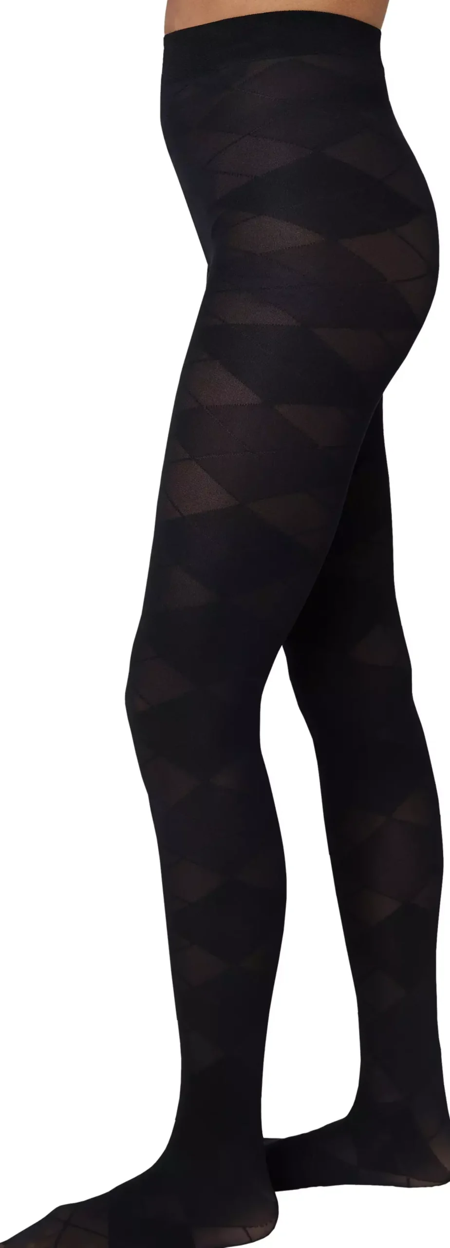 Swedish Stockings Rebecka Argyle Tights Black M
