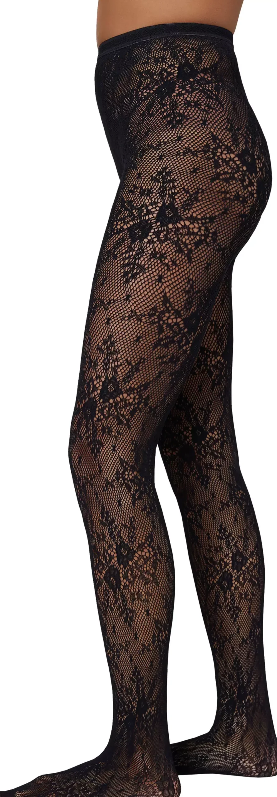 Swedish Stockings Rosa Lace Tights Black M