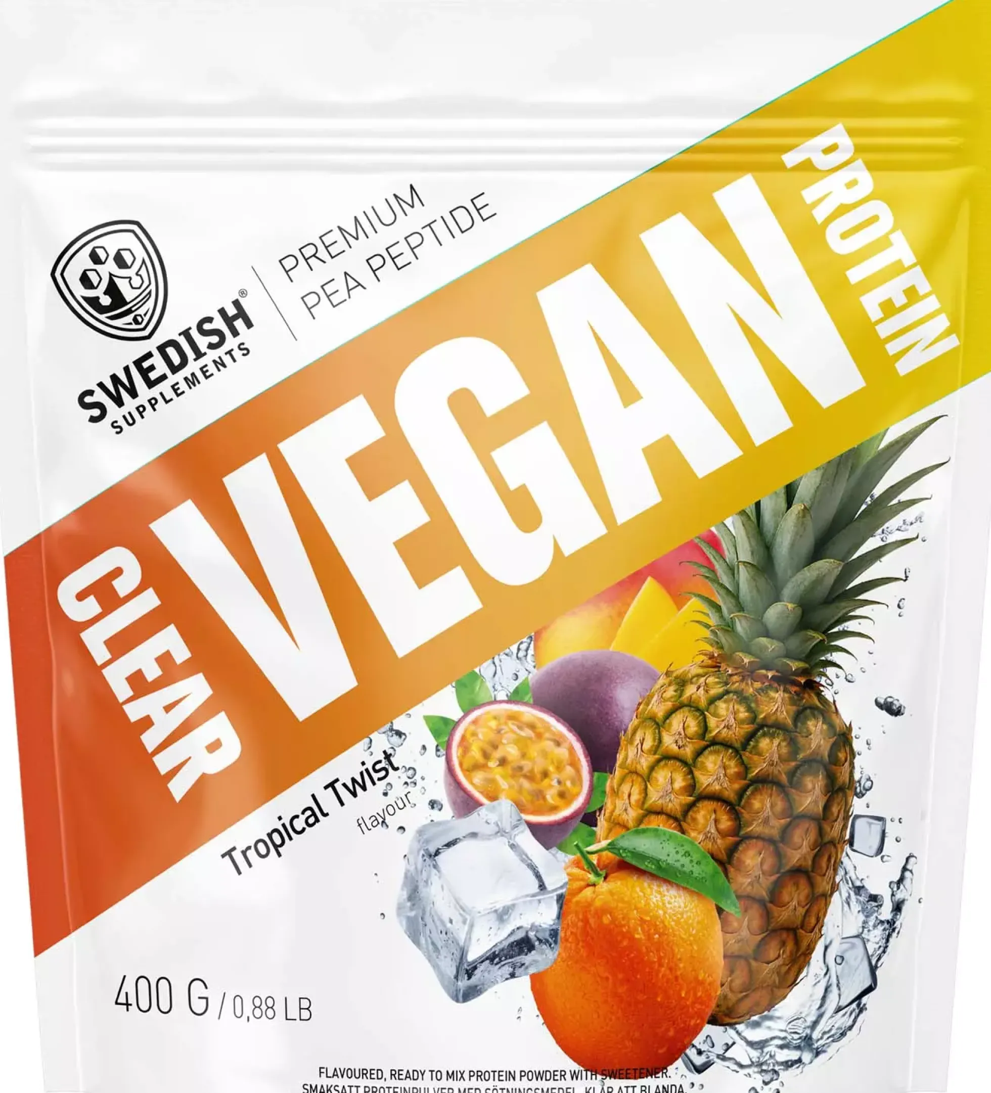 Swedish Supplements Clear Vegan Protein -Tropical Twist 400 g