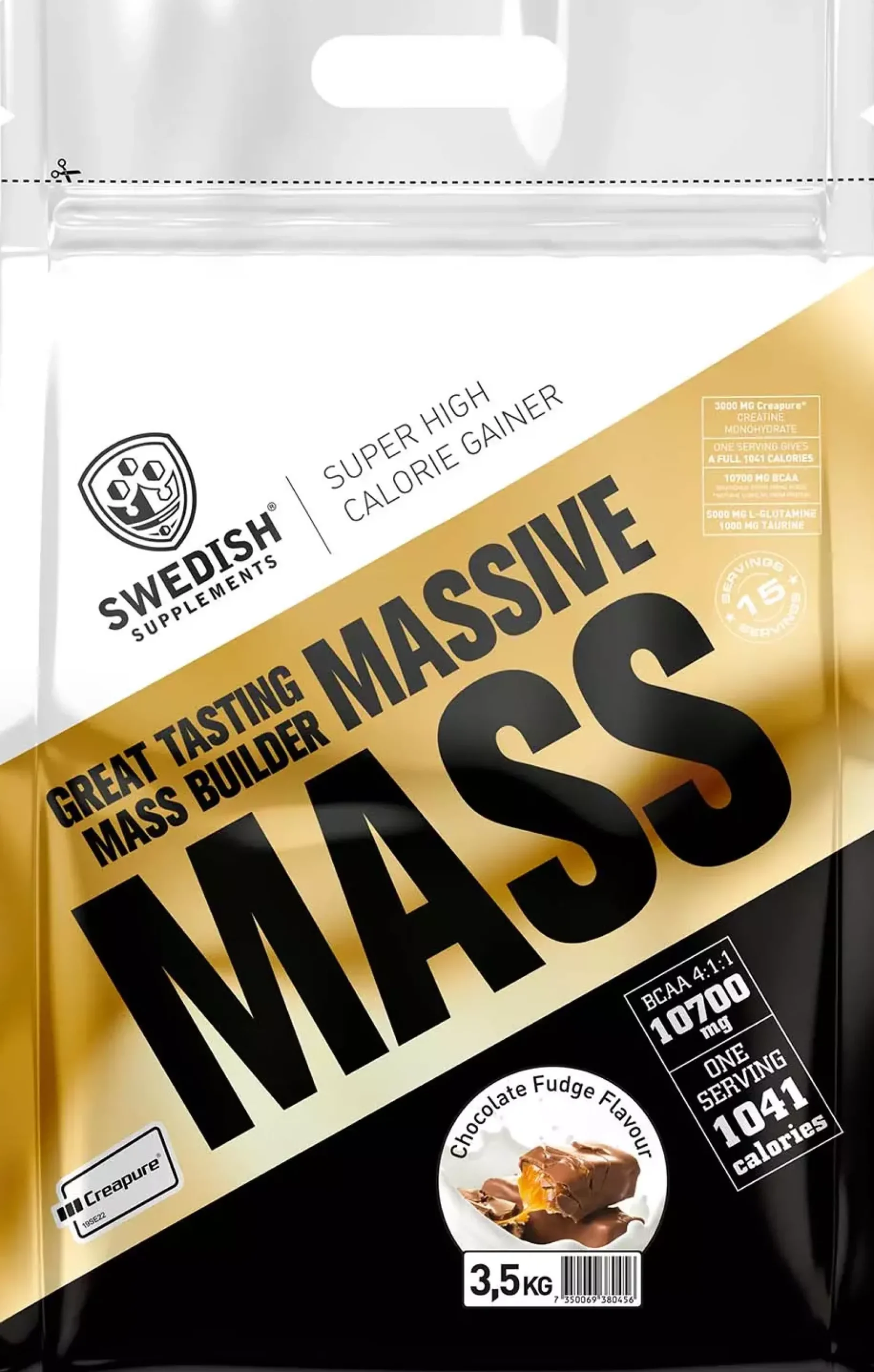 Swedish Supplements Massive Mass 3,5kg - Chocolate Fudge 3500 g