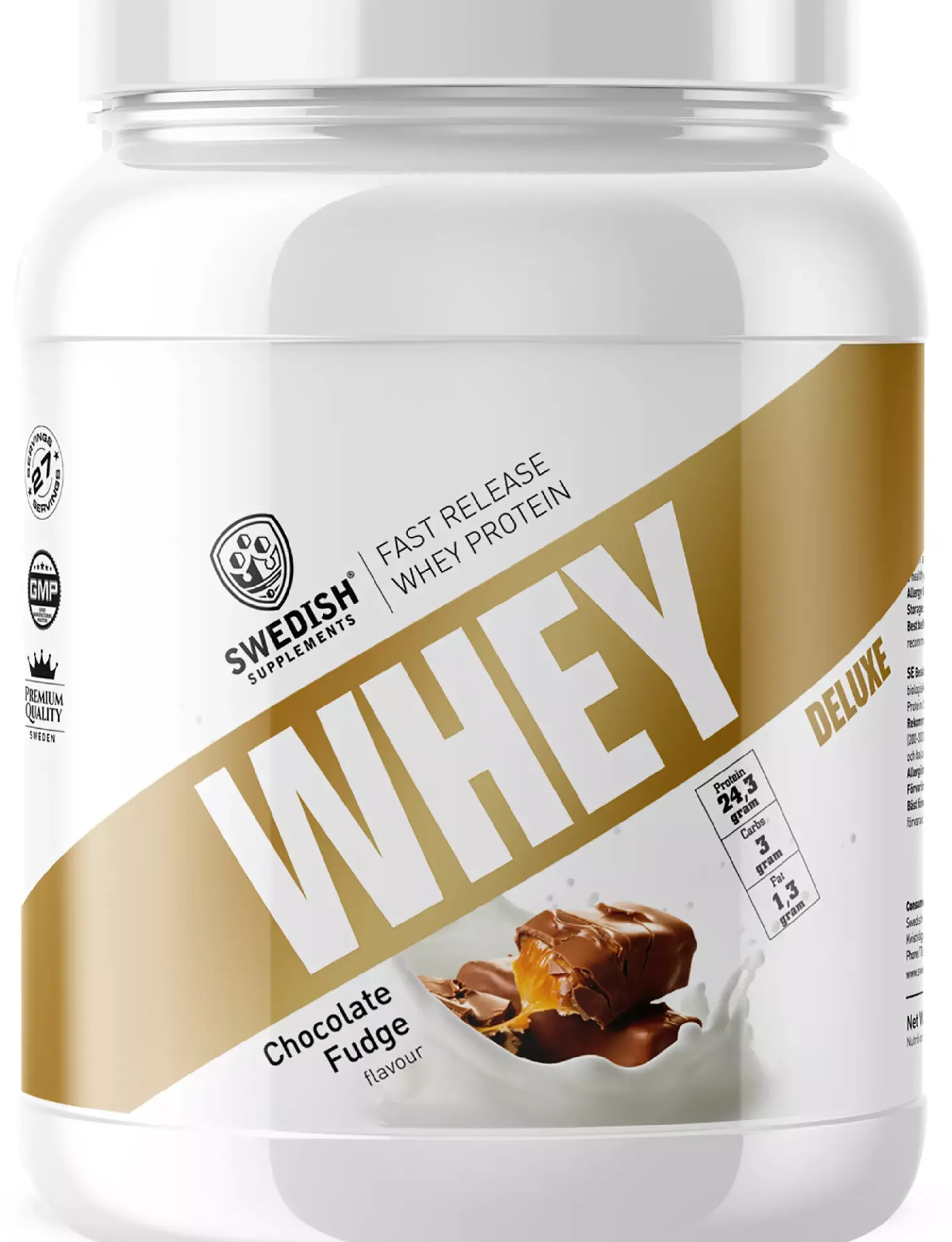 Swedish Supplements Whey Protein Deluxe Chocolate Fudge 900 g