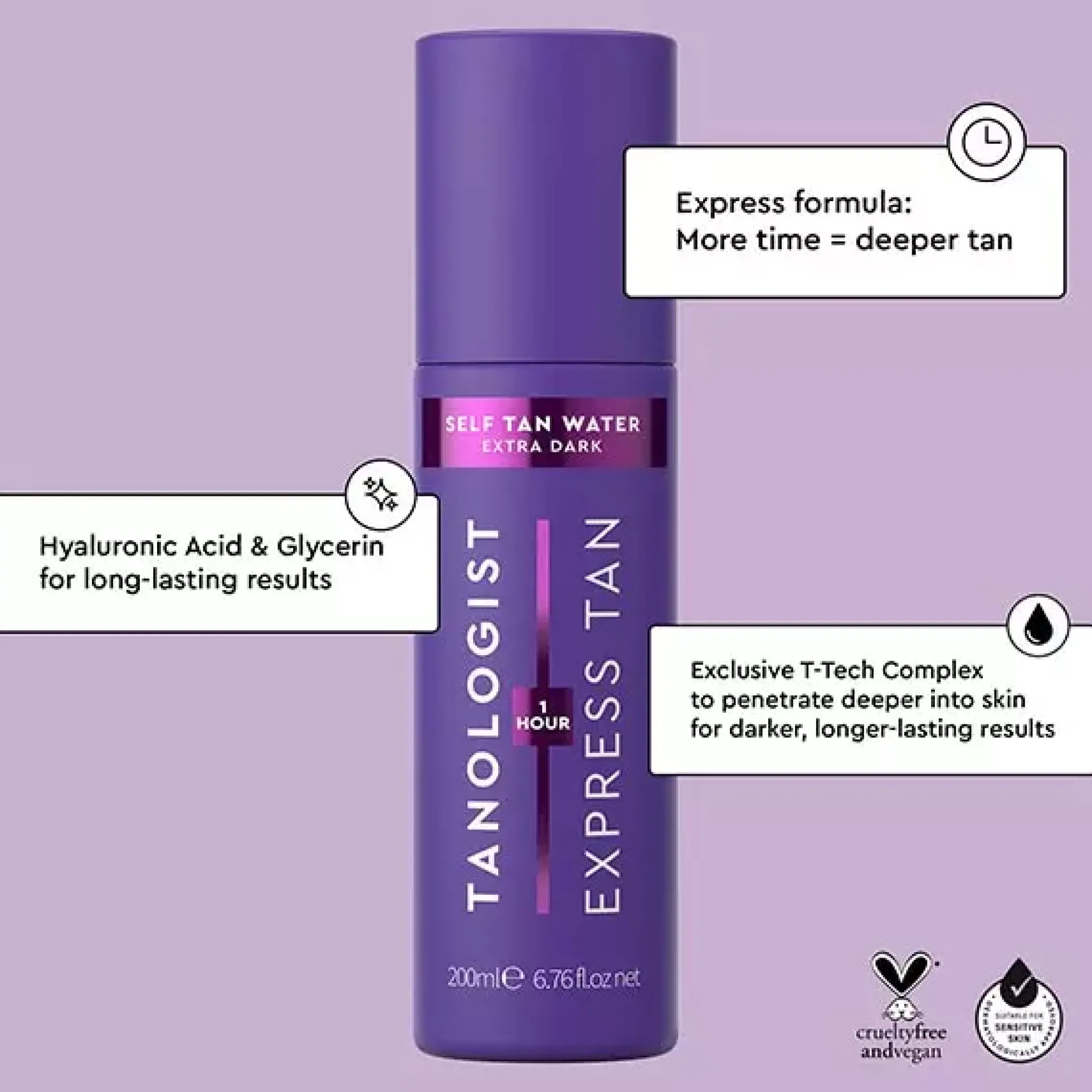 Tanologist Extra Dark Self Tanning Water 200 ml