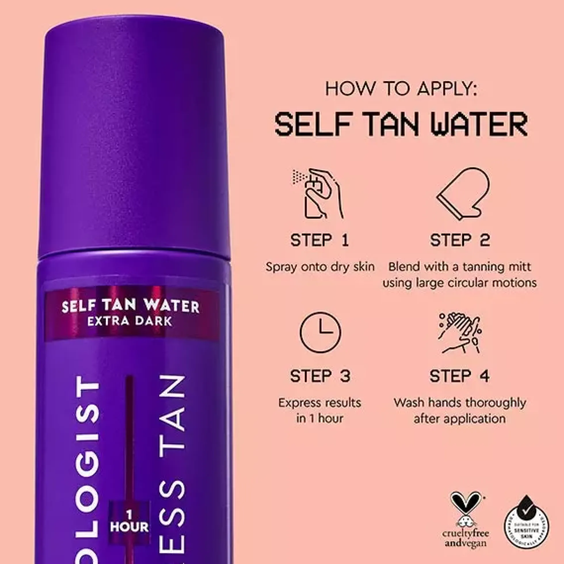 Tanologist Extra Dark Self Tanning Water 200 ml