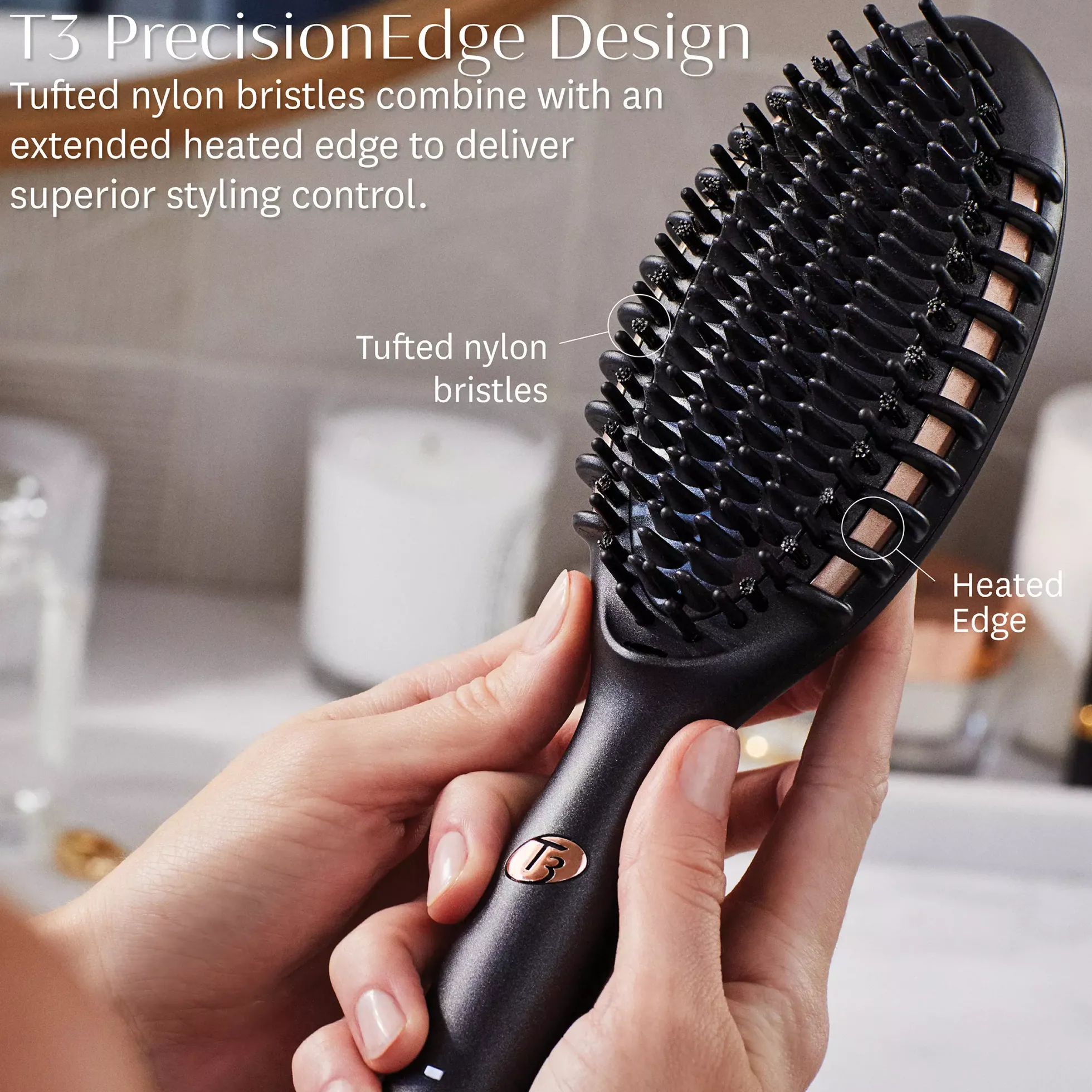 T3 Edge Heated smoothing & styling brush
