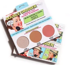 the Balm Double Crosser Highlighter, Bronzer & Blush Palette