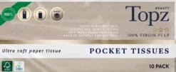 TopzPremium Pocket Tissues 10x10-pack