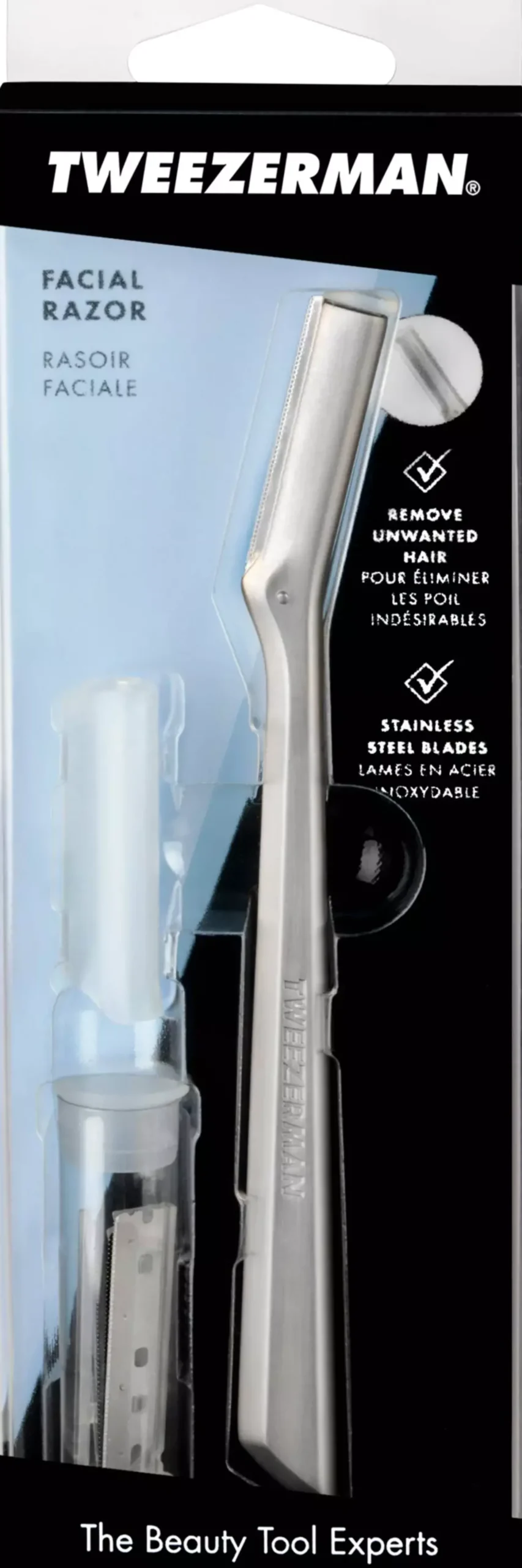 Tweezerman Facial Razor Silver