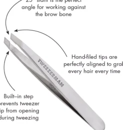 Tweezerman Mini Slant Tweezer Blooming Liliac