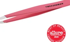 Tweezerman Stainless Steel Slant Pink Tweezer