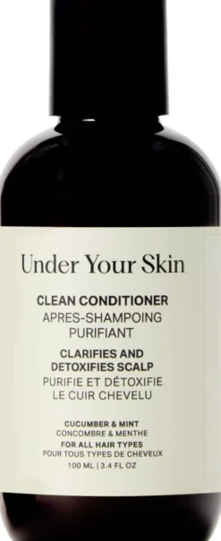 Under Your Skin Clean Detox Conditioner - Travel Size - Balancing and Clarifying 100 ml