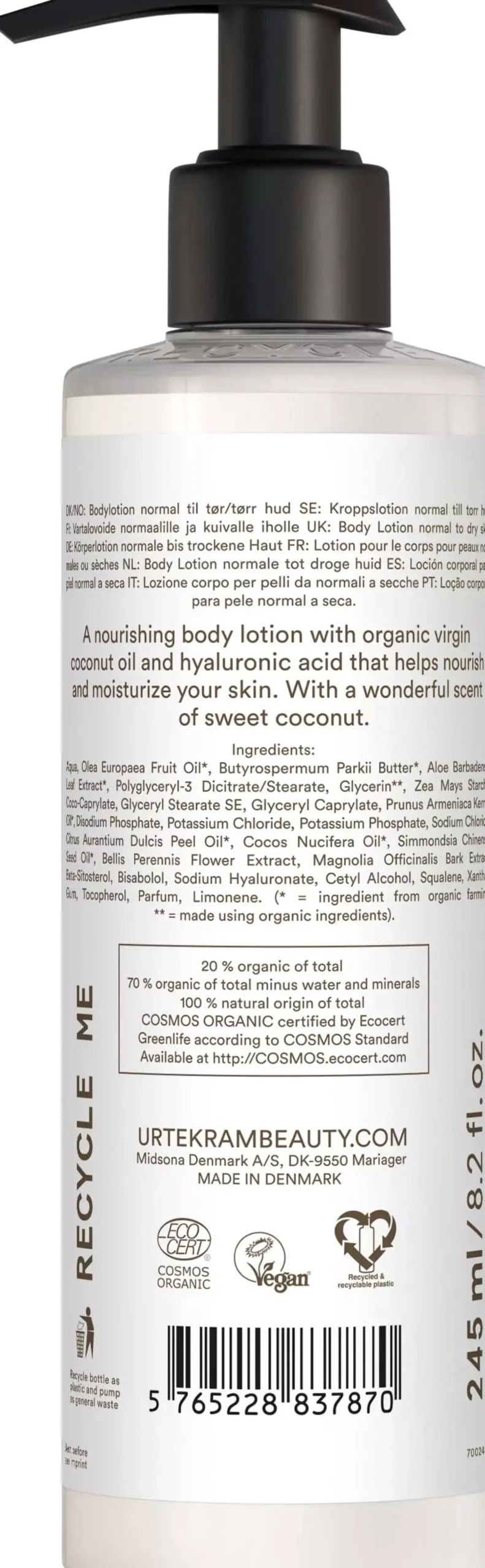 UrtekramCoconut Nourishing Body Lotion 245 ml