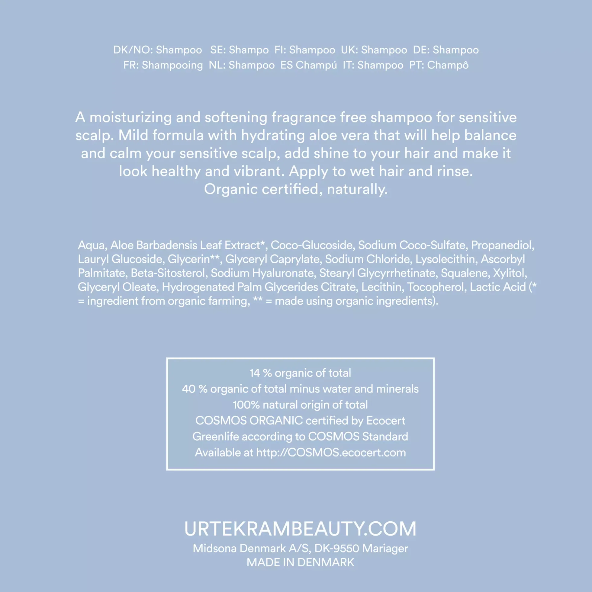 UrtekramFragrance Free Conditioner 180 ml