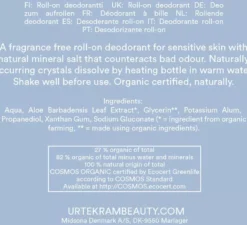 UrtekramFragrance Free Deo 50 ml