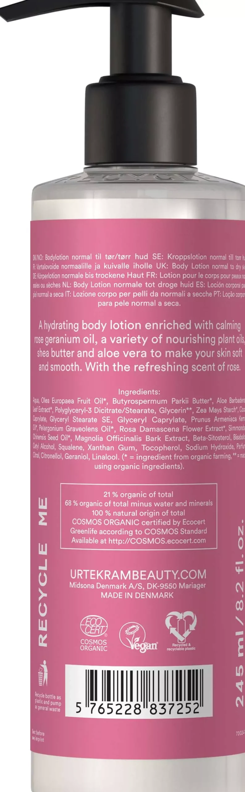 UrtekramRose Body Lotion 245 ml