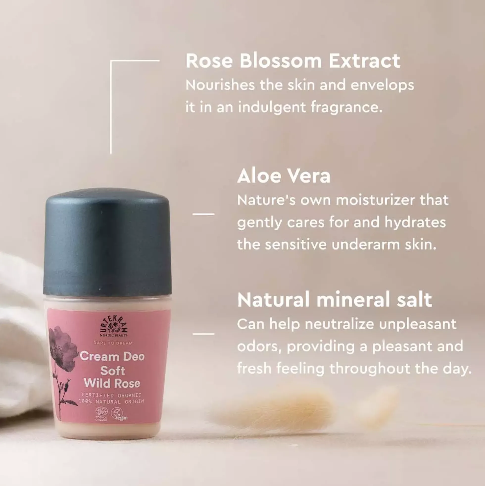 UrtekramSoft Wild Rose Cream Deo 50 ml