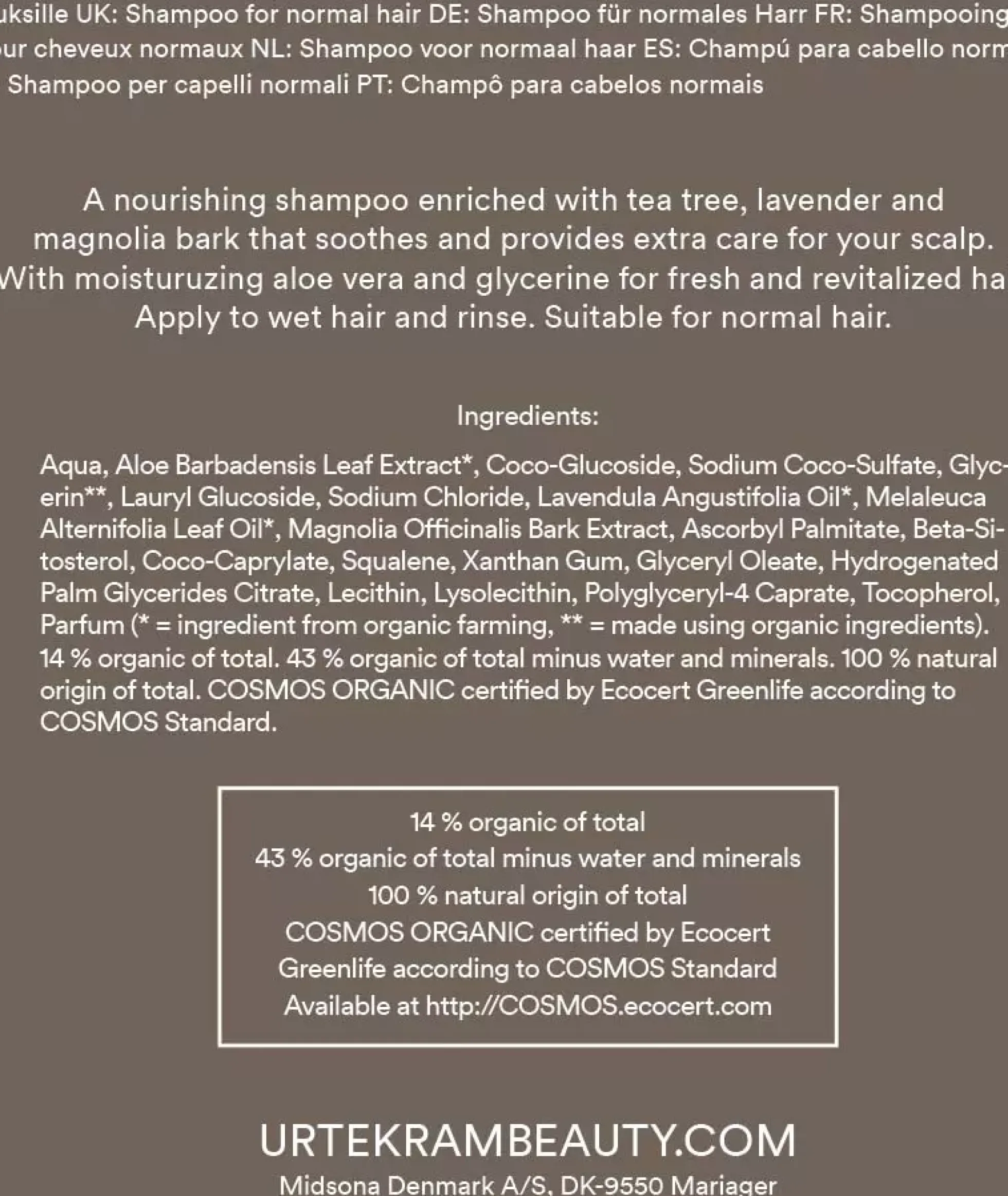 Urtekram Tea Tree Shampoo 250 ml