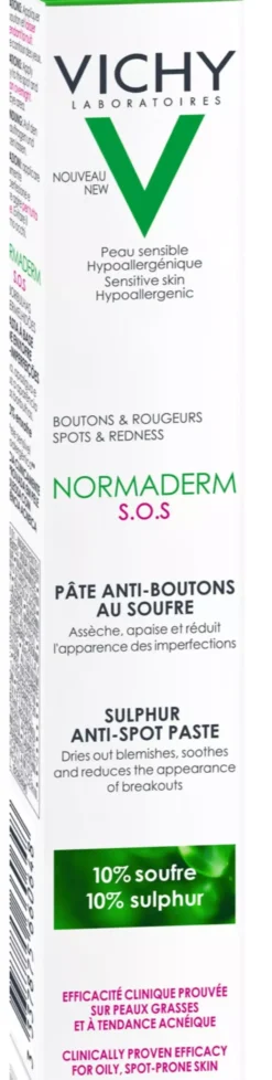 VICHYNormaderm S.O.S Sulfur Anti-Spot Paste 20 ml 20 ml