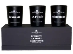 Victor Vaissier Bougie parfumée 3-set 70g (Héliotrope, Écarlate, La Fôret) 70 g