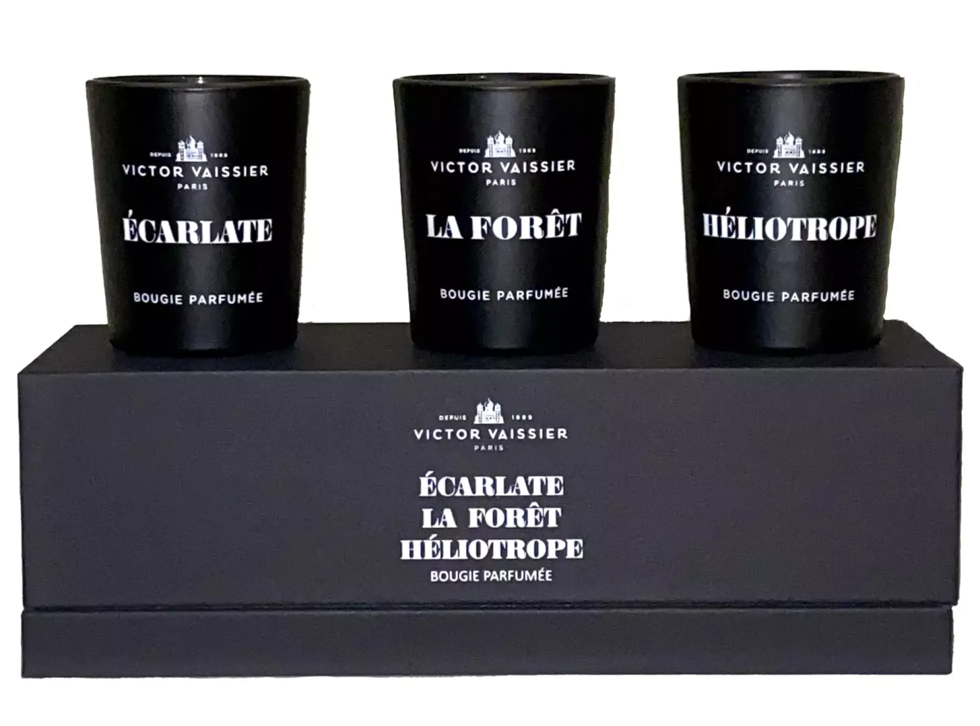 Victor Vaissier Bougie parfumée 3-set 70g (Héliotrope, Écarlate, La Fôret) 70 g