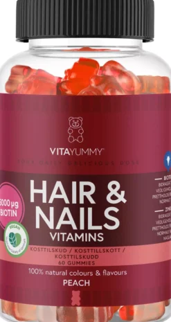 VitaYummy Hair & Nails Peach 60 st