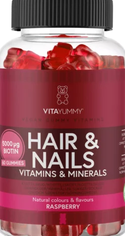 VitaYummy Hair & Nails Raspberry 110 st