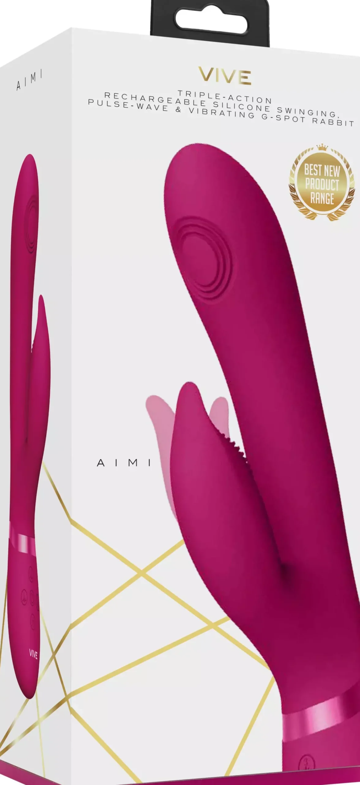 VIVEVIVE Aimi Pulse Wave & Vibrating G-Spot Rabbit Pink